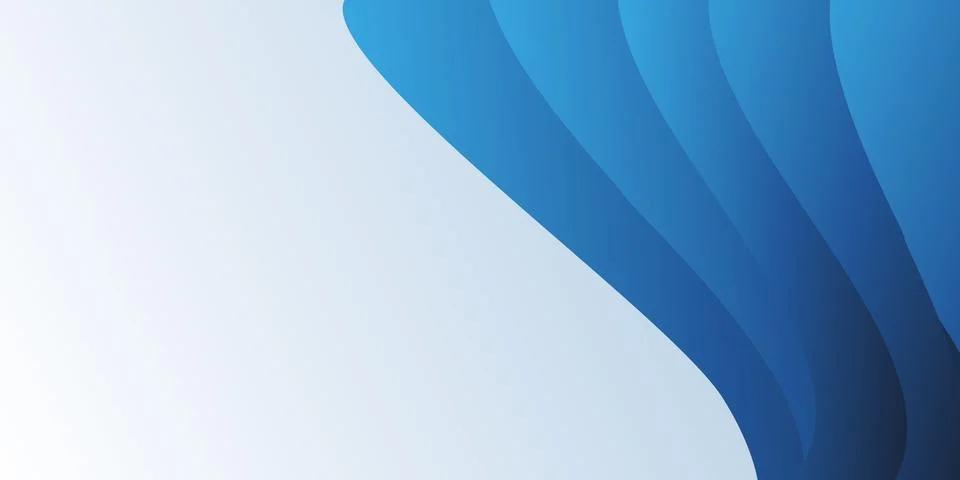 Abstract blue template background featuring layered vertical curves and flo.. Stock Illustration