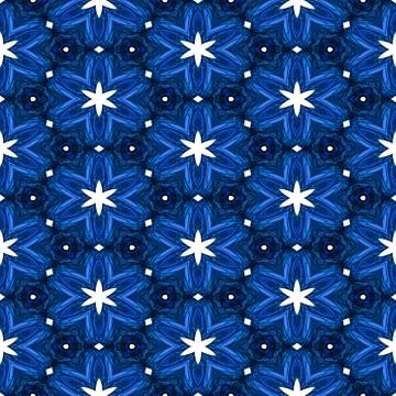 Abstract blue texture or background with white stars with Christmas look made Stock Illustration