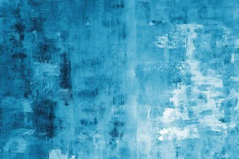 Abstract blue textured background with rough brush strokes and artistic gru.. Stock Photos