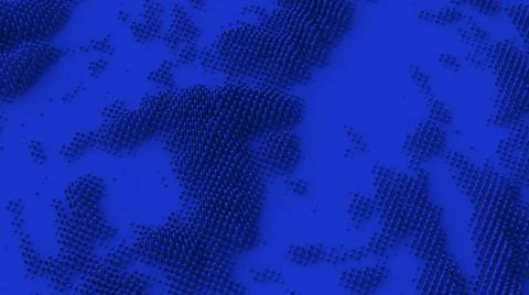 Abstract blue textured background. Technology concept. 3d render. Stock Illustration