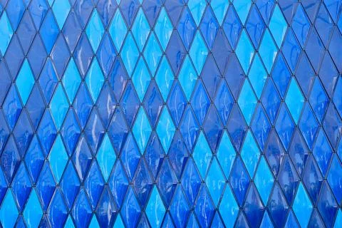 Abstract blue tile featuring a unique pattern. Stock Photos