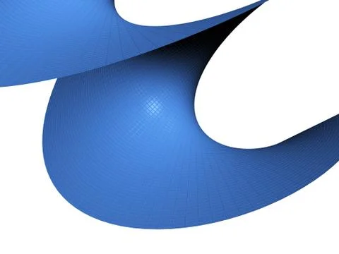 Abstract blue tiled 3d object Stock Illustration