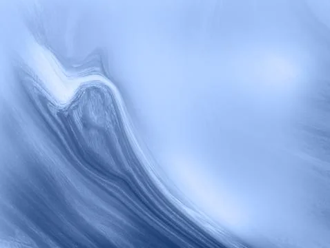 Abstract blue tones with fluid lines and soft gradients Stock Illustration