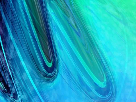 Abstract blue tones with fluid lines and soft gradients Stock Illustration