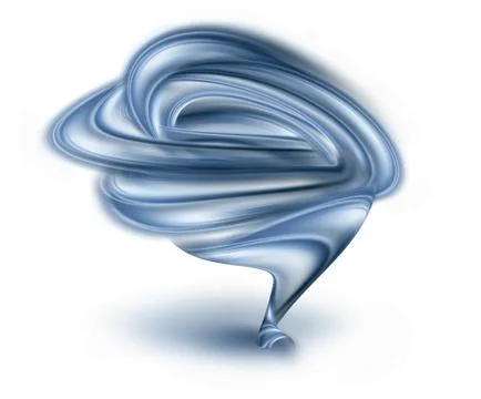 Abstract blue tornado Stock Illustration
