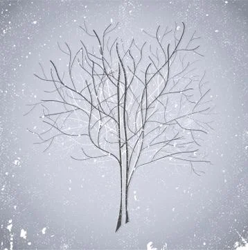 Abstract blue tree. Stock Illustration