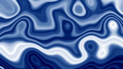 Abstract blue trendy wavy liquid marble Background Stock Footage 154453026