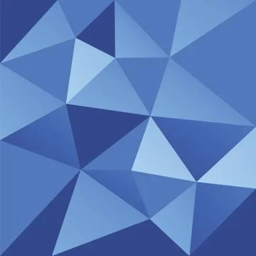 Abstract blue triangle background Stock Illustration