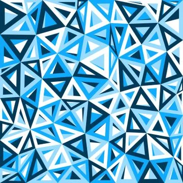 Abstract blue triangle background Stock Illustration