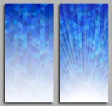 Abstract Blue Triangle Background Illustrazione stock