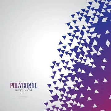 Abstract Of Blue Triangle Geometric Pattern Cover Background. Stockillustratie