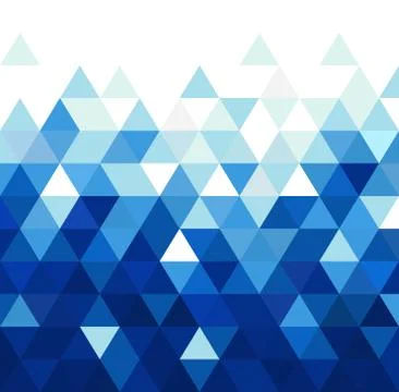 Abstract blue triangle modern template for business or technology presentation Stock Illustration