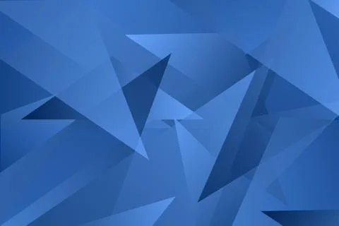 Abstract blue triangle overlay vector background Stock Illustration