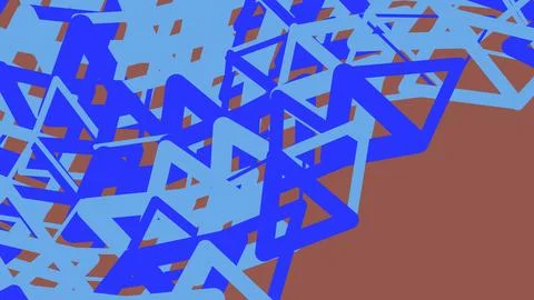 Abstract blue triangle pattern background Stock Illustration