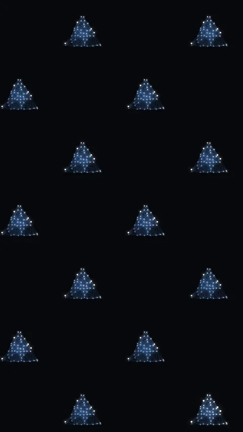 Abstract Blue Triangle Seamless Pattern Loop Stock Footage 329140944