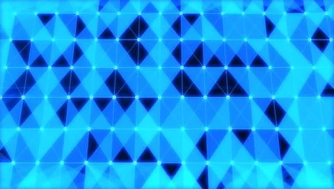 Abstract blue triangle shape pattern background Stock Illustration