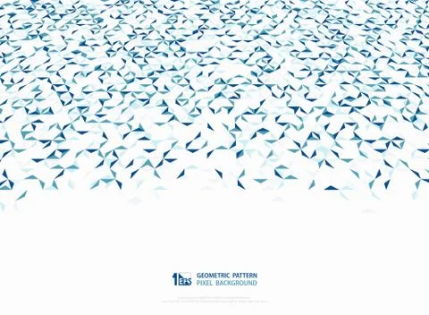 Abstract blue triangle technology pattern design movement cover template Illustrazione stock