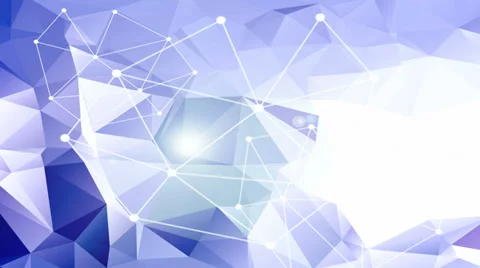 Abstract blue triangle vector background. Stock Footage 30829763