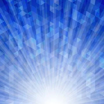 Abstract Blue Triangular Background Illustrazione stock