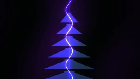 Abstract blue triangular shapes aligned vertically. Stock Footage 336225482
