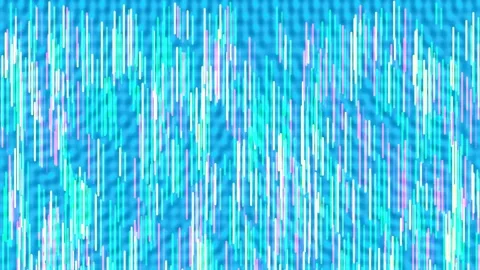 Abstract blue turquoise equalizer audio visualizer sound wave background loop Stock Footage 336772760