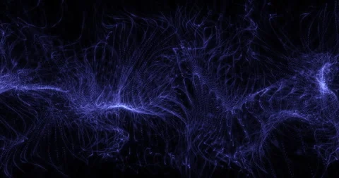 Abstract blue twisting plumes of particles Stock Footage 262635558