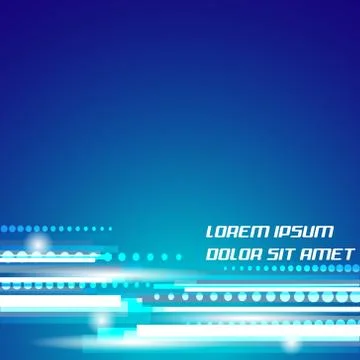 Abstract blue vector background with circular elements Stock Illustration