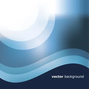 Abstract Blue Vector Background Stock Illustration