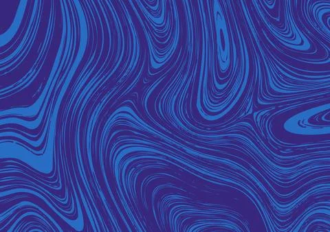 Abstract blue vector background motion hypnotic psychedelic design, zine text Stock Illustration