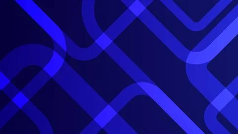 Abstract blue vector background neon geometric lines with rounded corners o.. Stock Illustration