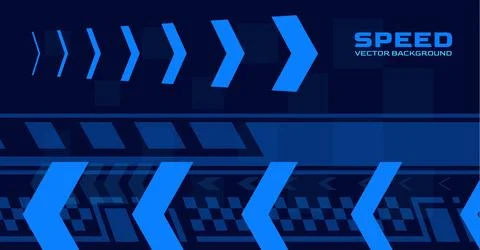 Abstract blue vector background with racing stripes and checkered flags. 스톡 일러스트