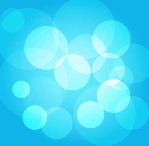 Abstract blue vector bokeh background. Festive illustration Stock Illustration