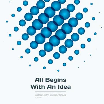 Abstract blue vector design round elements for graphic template 스톡 일러스트