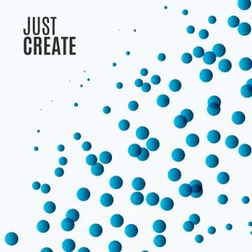 Abstract blue vector design round elements for graphic template Illustrazione stock