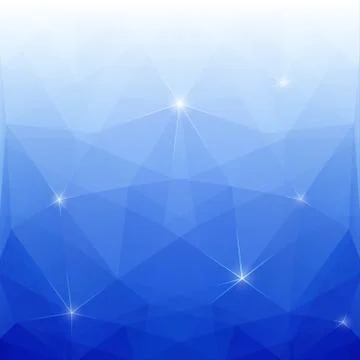 Abstract Blue Vector Polygonal Background for Design Stock Illustration