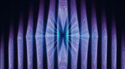 Abstract blue vertical bars with light effects Stock Footage 331457144