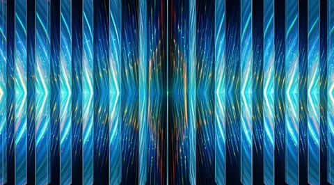 Abstract blue vertical panels with light flares Stock Footage 331452262