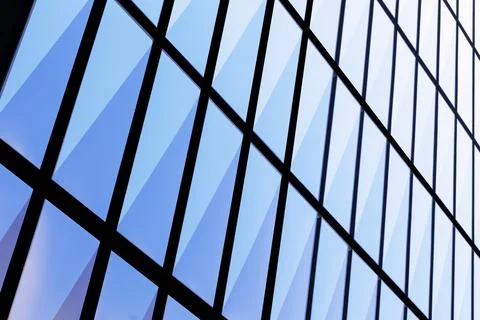 Abstract blue vertical polygonal background Stock Photos