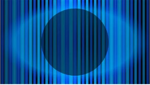 Abstract Blue Vertical Stripe Background with Central Circular Overlay Illustrazione stock