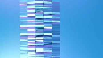 Abstract blue violet low poly 3d surface as crystal grid Stock Footage 85670358