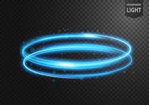 Abstract Blue Vortex of Light with Blue Sparks, on A Transparent Background.. イラスト素材
