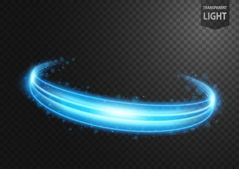 Abstract Blue Vortex of Light with Blue Sparks, on A Transparent Background.. イラスト素材