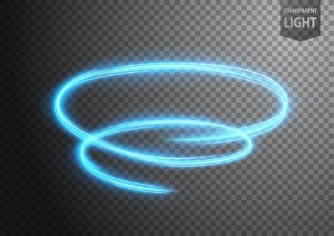 Abstract Blue Vortex of Light with A Transparent Background, Isolated and E.. イラスト素材