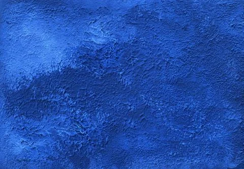 Abstract Blue Wall Texture with Copy Space and Relieflike Pattern Stock Photos