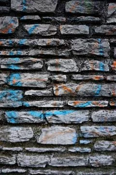 The abstract blue wall texture pattern Stock Photos