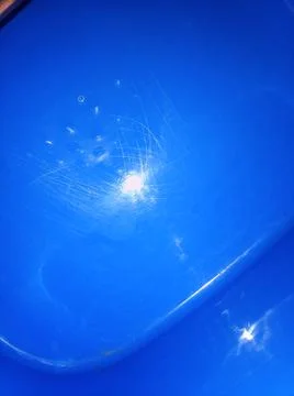 Abstract blue wallpaper with different elements with shadows and light Stockfoto's