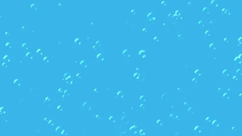 Abstract Blue Water Bubbles Animation - Rising Air Bubbles Background Stock Footage 327988867