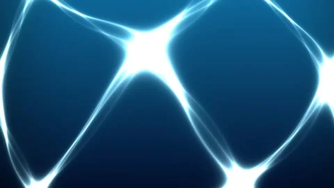 Abstract blue water caustics loop animation with glowing light reflections Видео 339072522