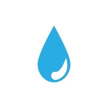 Abstract of blue water drop vector template Stock Illustration