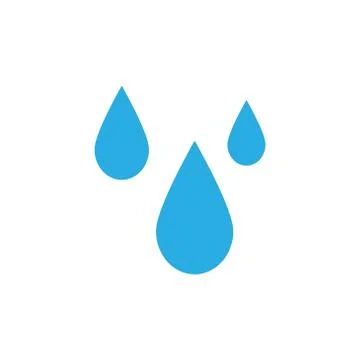 Abstract of blue water drop vector template Stock Illustration